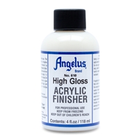 Angelus Acrylic Finisher 610 High Gloss Hard Finish. 4 fl oz/118ml Bottle